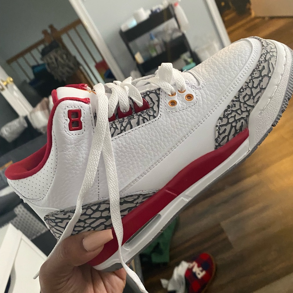 AIR JORDAN 3 RETRO cardinal red/white